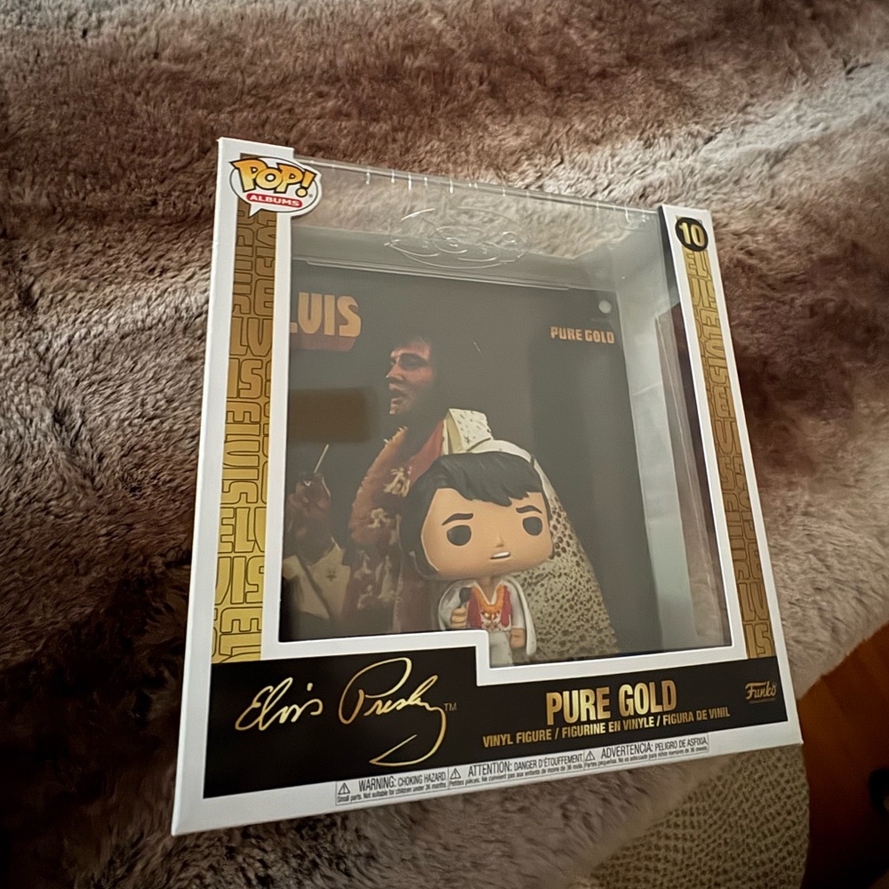 Funko Pop Albums Elvis Presley Pure Gold with Black and Gold Accents